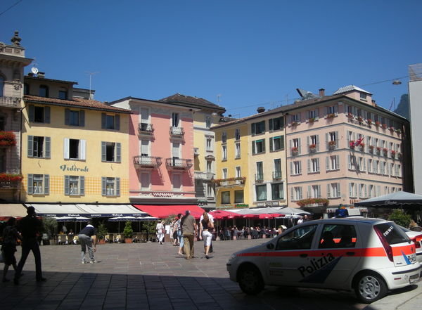 Shopping district of Lugano