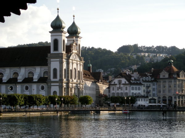 Jesuitenkirche on the River Reuss