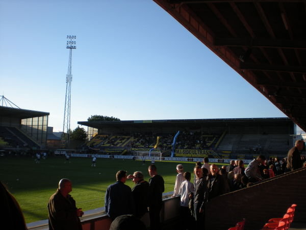 Inside the ground