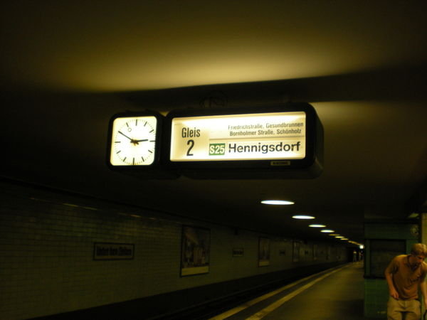 S Bahn platform