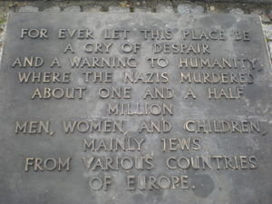 Birkenau memorial to the dead