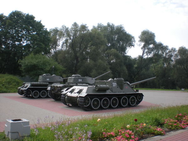 Tanks at the fortress