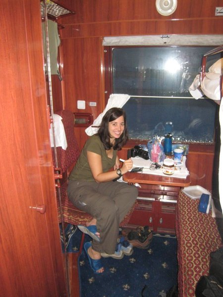Une journee typique a bord du train