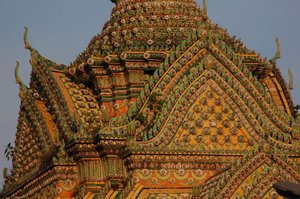 Détails d'un dome de Wat Pho