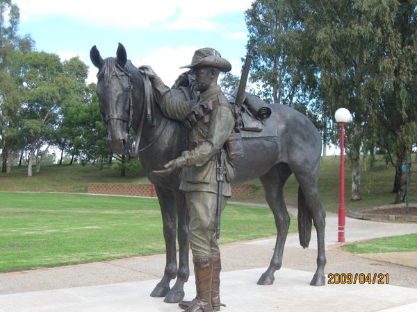 Statue to an Aust. Waler Horse