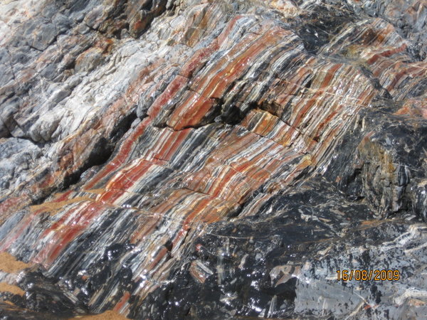 close up of Marble Bar rock