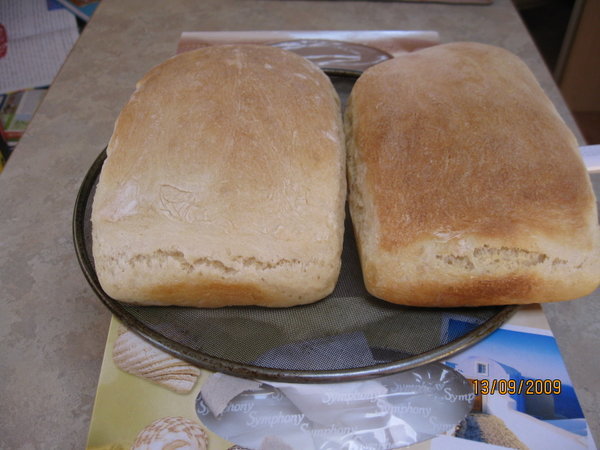 home cooked bread for lunch