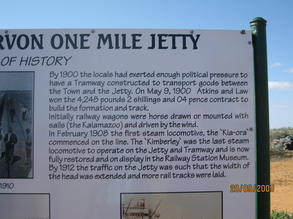 One Mile Jetty history
