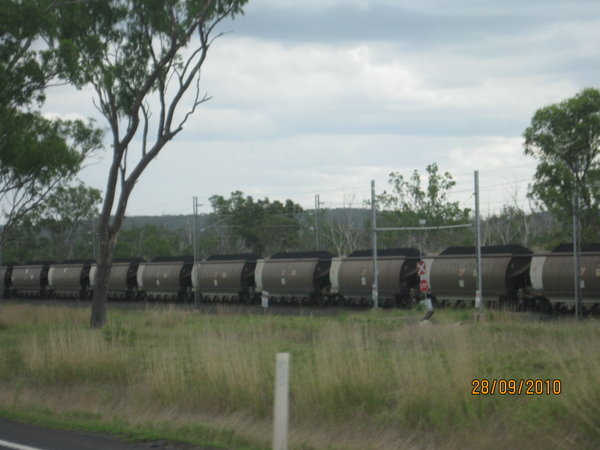 coal trains near Nebo