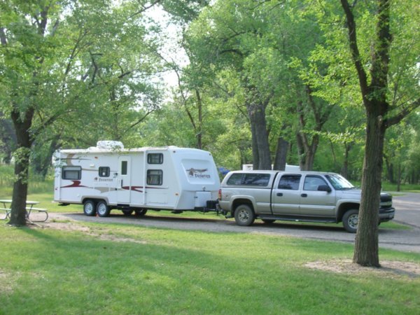 Campsite on Lake Sharpe 