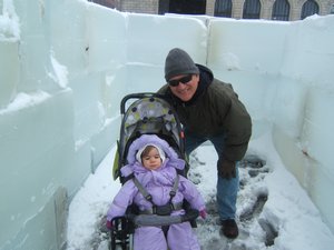 Granddad and Lena in the Ice Maze