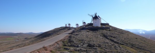 Don Quijote windmills at Consuegra
