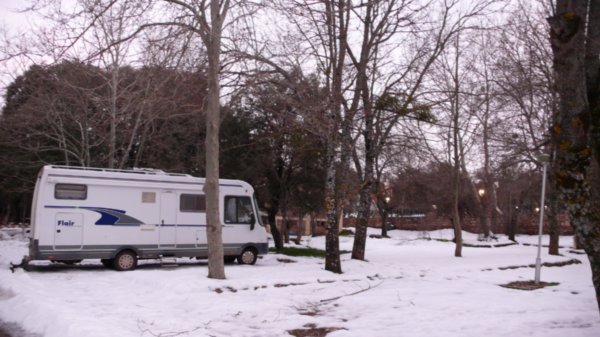 Camping in the Snow at Ifrane