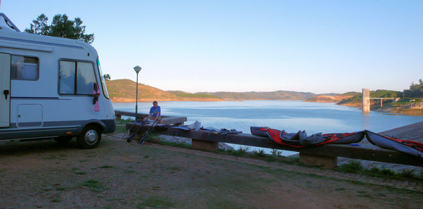 Drying out the Kayaks at Santa Clara Reservoir