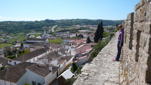 On the ramparts at Obidos