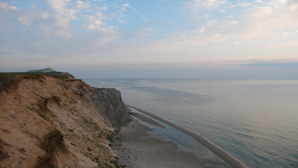 The eroding western cliffs, Denmark