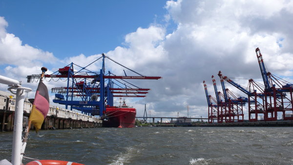 Hamburg's commercial port