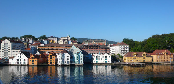 Bergen's historical harbour area