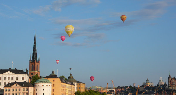 Gamla Stan skyline in stockholm