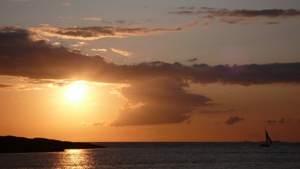 Sunset at Lerkil Marina