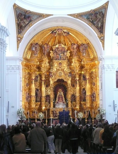 Inside the Church at El Rocio