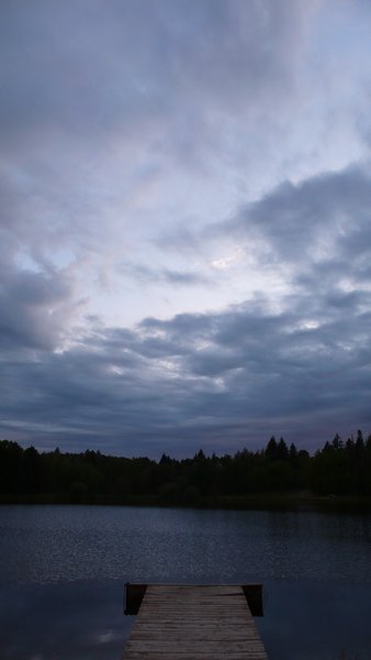 Stormy evening at St.Mathieu Lake