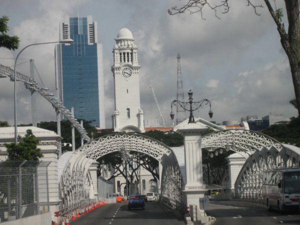 The bridge forms part of the F1 Singapore Grand Prix race track