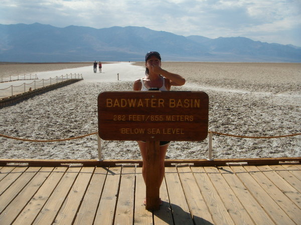 Amy at Badwater. It wasn't me honest!