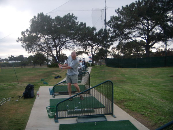 Gra golfing at Tory Pines 