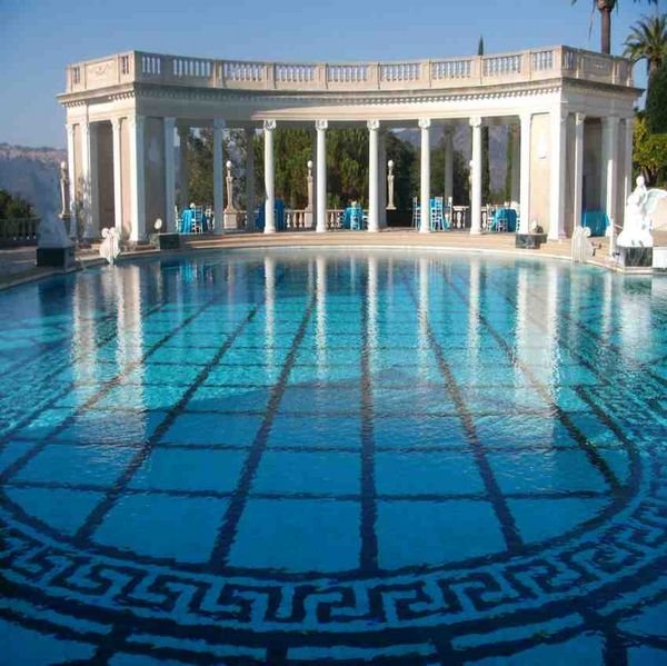 more of the posh pool at Hearst castle