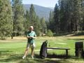 Gra on thre golf course at Yosemite 