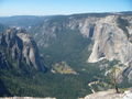 The view of Yosemite valley 