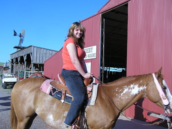 Sam on horseback