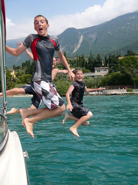 Party boat in Lake Garda