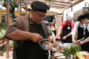 Mixing Ceviche