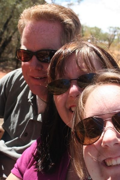 Three Mustketeers at Uluru