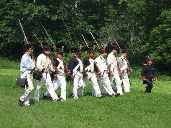 re-enactment at fort williams