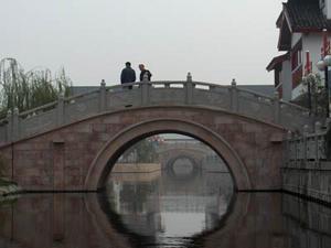 scenic zhou zhuang - moving along the river