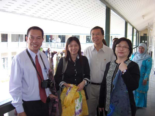 with some of the delegates