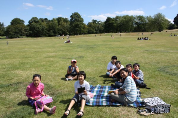 Relaxing Together in Greenwich Park
