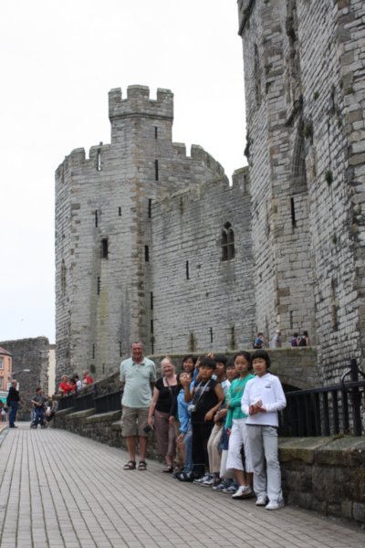 Group photo at Caernarfon Castle
