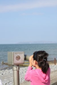 Yeo Myoung looking out to sea