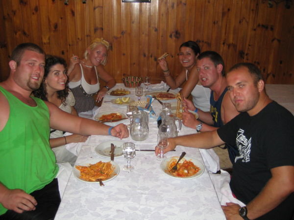 Dinner at alittle italian place