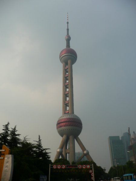 the oriental pearl tv tower in shanghai