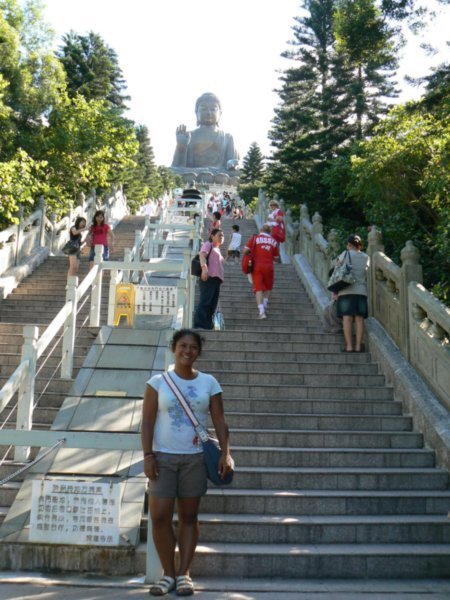 A lot of stairs to climb to the top...