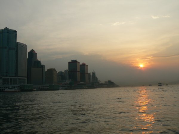 Sunset over HK