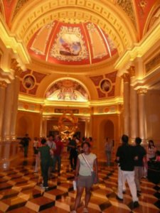 The Venetian lobby