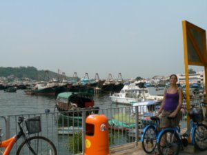 Biking around Cheung Chai Island