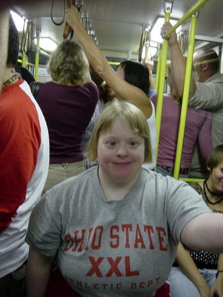 Chrissy on the Metro