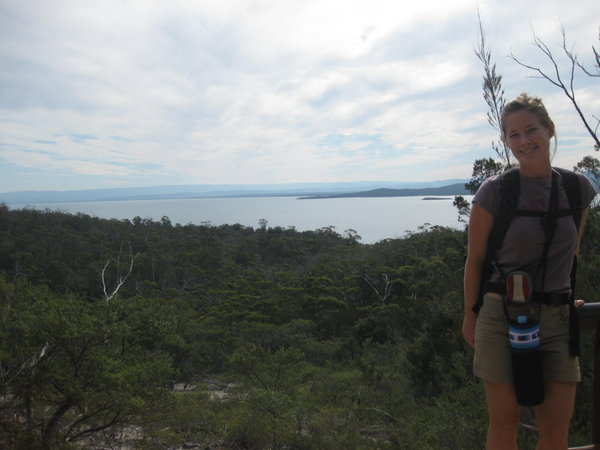 Hiking up to Wineglass Bay